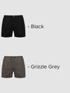 Plain Grizzle Gray And Black Mens Boxer Combo - Pack of Two